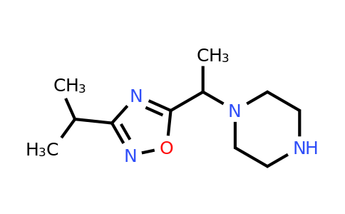 CAS 1249814-83-2 | 1-{1-[3-(propan-2-yl)-1,2,4-oxadiazol-5-yl]ethyl}piperazine