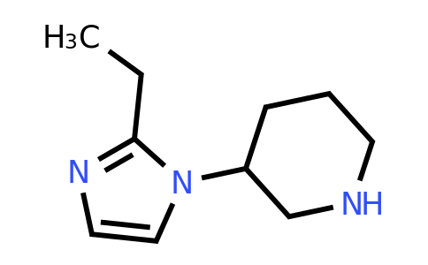 CAS 1249820-42-5 | 3-(2-Ethyl-1H-imidazol-1-yl)piperidine