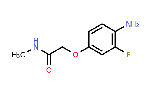 CAS 1249832-44-7 | 2-(4-Amino-3-fluorophenoxy)-N-methylacetamide