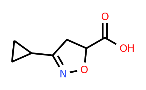 CAS 1249837-95-3 | 3-cyclopropyl-4,5-dihydro-1,2-oxazole-5-carboxylic acid