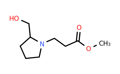 CAS 1249850-00-7 | methyl 3-[2-(hydroxymethyl)pyrrolidin-1-yl]propanoate