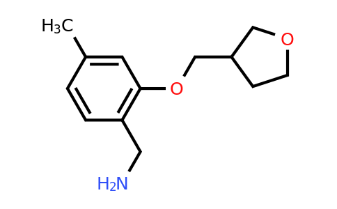 CAS 1250057-67-0 | {4-methyl-2-[(oxolan-3-yl)methoxy]phenyl}methanamine
