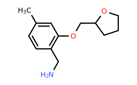 CAS 1250081-20-9 | {4-methyl-2-[(oxolan-2-yl)methoxy]phenyl}methanamine