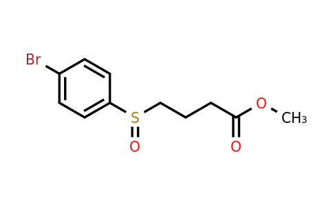 CAS 1250092-90-0 | Methyl 4-(4-bromobenzenesulfinyl)butanoate