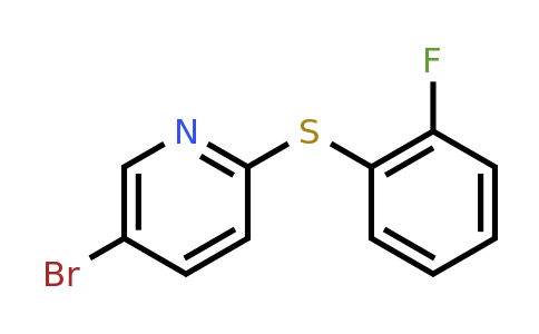 CAS 1250103-07-1 | 5-Bromo-2-[(2-fluorophenyl)sulfanyl]pyridine