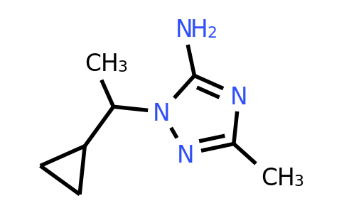 CAS 1250120-17-2 | 1-(1-Cyclopropylethyl)-3-methyl-1H-1,2,4-triazol-5-amine