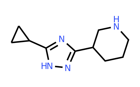 CAS 1250129-98-6 | 3-(5-cyclopropyl-1H-1,2,4-triazol-3-yl)piperidine