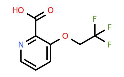 CAS 1250130-41-6 | 3-(2,2,2-trifluoroethoxy)pyridine-2-carboxylic acid