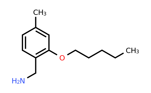 CAS 1250130-58-5 | [4-methyl-2-(pentyloxy)phenyl]methanamine