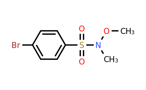 CAS 1250139-60-6 | 4-bromo-N-methoxy-N-methylbenzene-1-sulfonamide