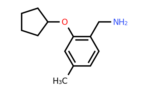 CAS 1250167-62-4 | [2-(cyclopentyloxy)-4-methylphenyl]methanamine