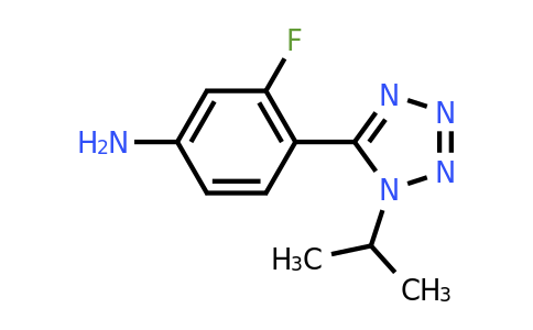 CAS 1250227-31-6 | 3-fluoro-4-[1-(propan-2-yl)-1H-1,2,3,4-tetrazol-5-yl]aniline