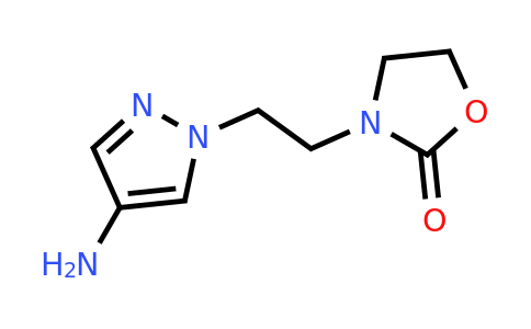 CAS 1250231-63-0 | 3-[2-(4-amino-1H-pyrazol-1-yl)ethyl]-1,3-oxazolidin-2-one