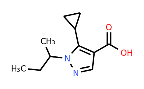 CAS 1250391-52-6 | 1-(butan-2-yl)-5-cyclopropyl-1H-pyrazole-4-carboxylic acid