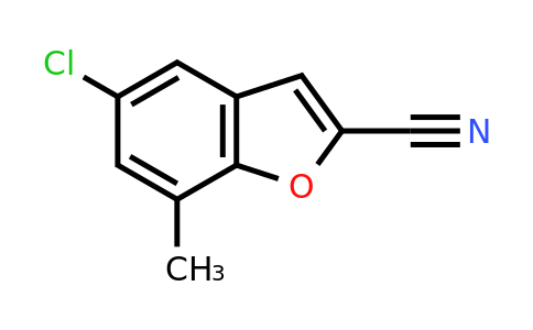 CAS 1250393-56-6 | 5-chloro-7-methyl-1-benzofuran-2-carbonitrile