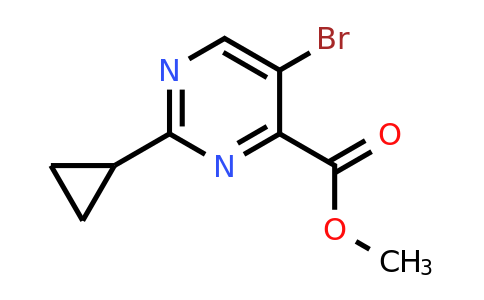 CAS 1250443-89-0 | Methyl 5-bromo-2-cyclopropylpyrimidine-4-carboxylate