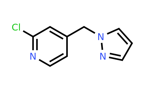 CAS 1250584-89-4 | 2-chloro-4-[(1H-pyrazol-1-yl)methyl]pyridine