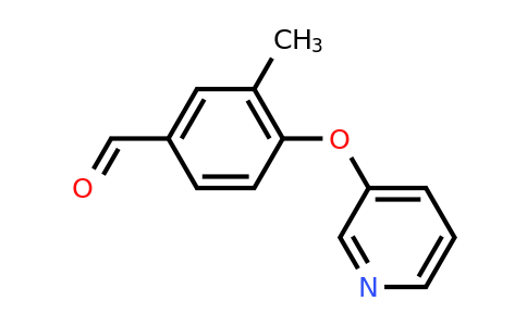 CAS 1250618-71-3 | 3-Methyl-4-(pyridin-3-yloxy)benzaldehyde