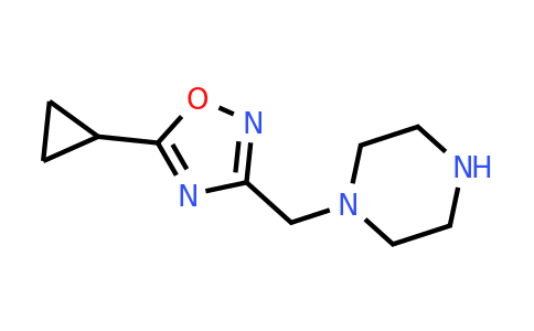 CAS 1250650-62-4 | 1-[(5-Cyclopropyl-1,2,4-oxadiazol-3-yl)methyl]piperazine