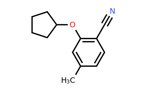 CAS 1250659-04-1 | 2-(cyclopentyloxy)-4-methylbenzonitrile