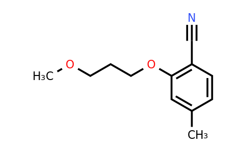 CAS 1250664-52-8 | 2-(3-methoxypropoxy)-4-methylbenzonitrile