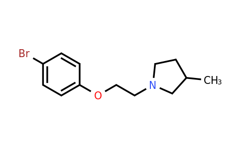 CAS 1250736-66-3 | 1-[2-(4-bromophenoxy)ethyl]-3-methylpyrrolidine