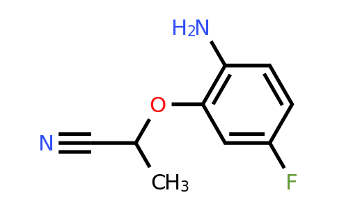 CAS 1250797-65-9 | 2-(2-amino-5-fluorophenoxy)propanenitrile