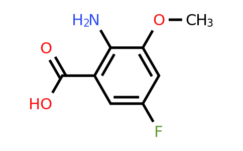 CAS 1250810-28-6 | 2-Amino-5-fluoro-3-methoxy-benzoic acid