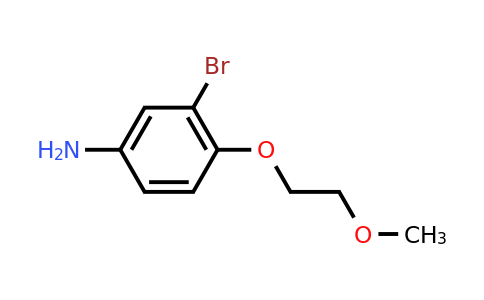 CAS 1250819-56-7 | 3-Bromo-4-(2-methoxyethoxy)aniline