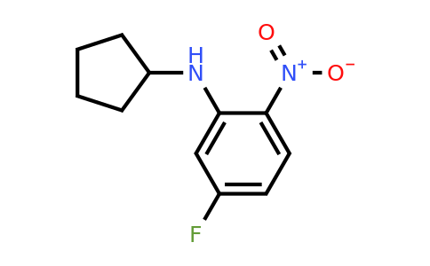 CAS 1250834-99-1 | N-Cyclopentyl-5-fluoro-2-nitroaniline