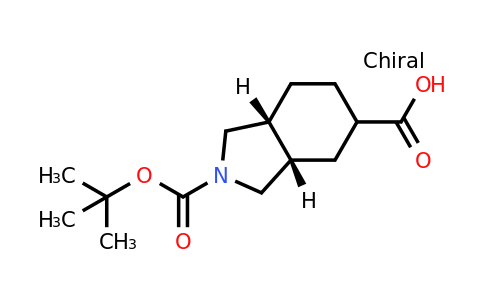 CAS 1250885-00-7 | cis-2-tert-butoxycarbonyl-1,3,3a,4,5,6,7,7a-octahydroisoindole-5-carboxylic acid