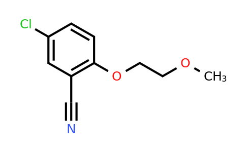 CAS 1250894-19-9 | 5-chloro-2-(2-methoxyethoxy)benzonitrile