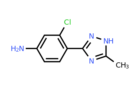 CAS 1250914-78-3 | 3-chloro-4-(5-methyl-1H-1,2,4-triazol-3-yl)aniline