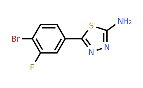 CAS 1250946-06-5 | 5-(4-Bromo-3-fluorophenyl)-1,3,4-thiadiazol-2-amine