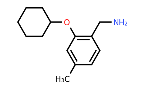 CAS 1250951-47-3 | [2-(cyclohexyloxy)-4-methylphenyl]methanamine