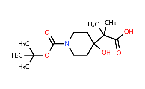 CAS 1251032-53-7 | 2-{1-[(tert-butoxy)carbonyl]-4-hydroxypiperidin-4-yl}-2-methylpropanoic acid