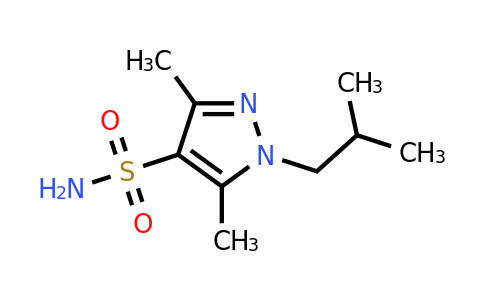 CAS 1251037-85-0 | 3,5-dimethyl-1-(2-methylpropyl)-1H-pyrazole-4-sulfonamide