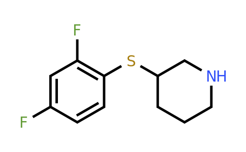 CAS 1251144-50-9 | 3-[(2,4-difluorophenyl)sulfanyl]piperidine