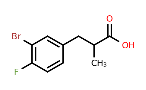 CAS 1251205-25-0 | 3-(3-bromo-4-fluorophenyl)-2-methylpropanoic acid