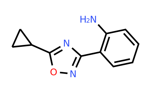 CAS 1251257-46-1 | 2-(5-cyclopropyl-1,2,4-oxadiazol-3-yl)aniline
