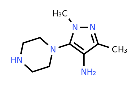 CAS 1251303-09-9 | 1,3-dimethyl-5-(piperazin-1-yl)-1H-pyrazol-4-amine