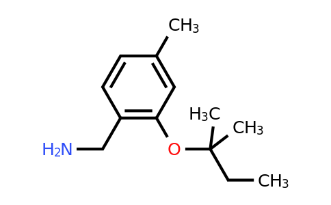 CAS 1251304-56-9 | {4-methyl-2-[(2-methylbutan-2-yl)oxy]phenyl}methanamine