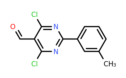 CAS 1251463-74-7 | 4,6-Dichloro-2-(m-tolyl)pyrimidine-5-carbaldehyde