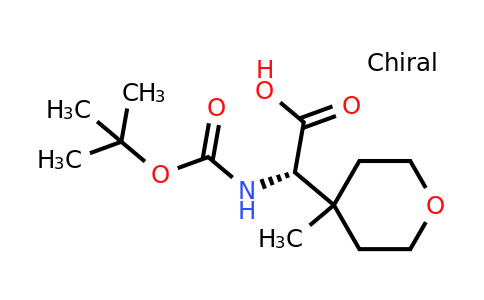 CAS 1251769-10-4 | (2S)-2-{[(tert-butoxy)carbonyl]amino}-2-(4-methyloxan-4-yl)acetic acid