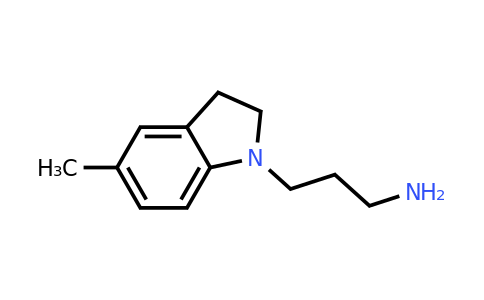 CAS 125178-77-0 | 3-(5-Methylindolin-1-yl)propan-1-amine