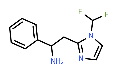 CAS 1251922-76-5 | 2-[1-(Difluoromethyl)-1H-imidazol-2-yl]-1-phenylethan-1-amine