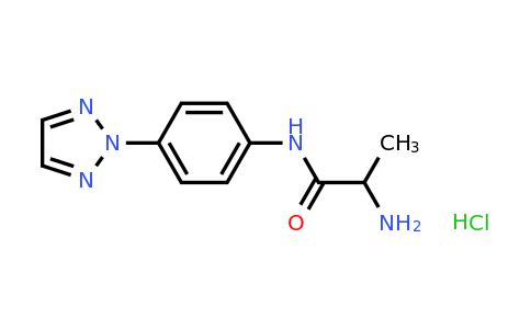 CAS 1251922-84-5 | 2-Amino-N-[4-(2H-1,2,3-triazol-2-yl)phenyl]propanamide hydrochloride