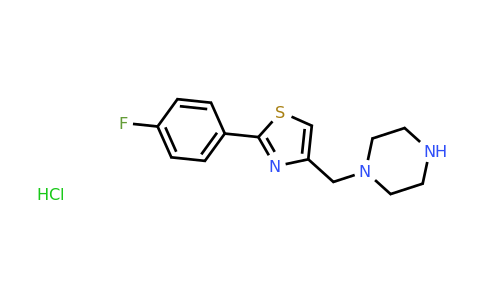 CAS 1251923-26-8 | 1-{[2-(4-fluorophenyl)-1,3-thiazol-4-yl]methyl}piperazine hydrochloride