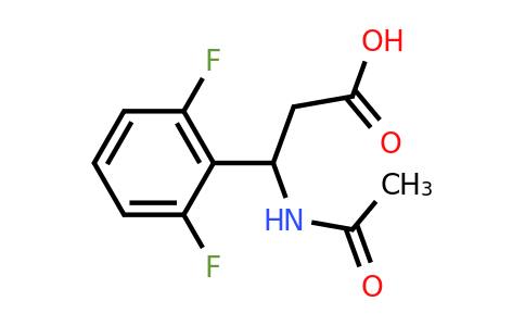 CAS 1251923-30-4 | 3-(2,6-Difluorophenyl)-3-acetamidopropanoic acid