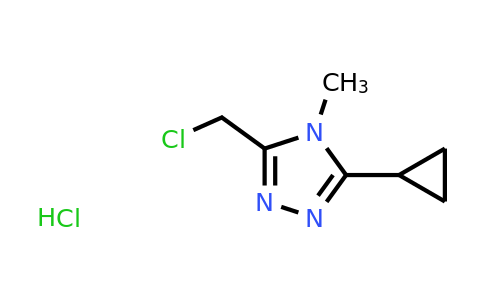 CAS 1251923-59-7 | 3-(Chloromethyl)-5-cyclopropyl-4-methyl-4H-1,2,4-triazole hydrochloride
